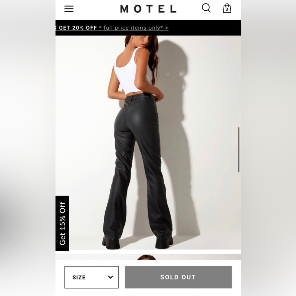 Motel Rocks Zoven Trouser - Picture 3 of 5